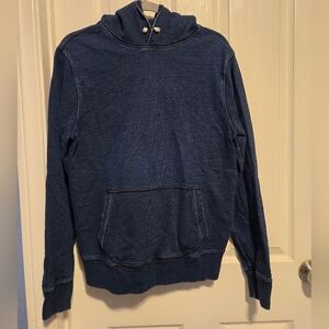 Wallace & Barnes Full-Zip Indigo-Dieh Hoodie Size M Color Blue